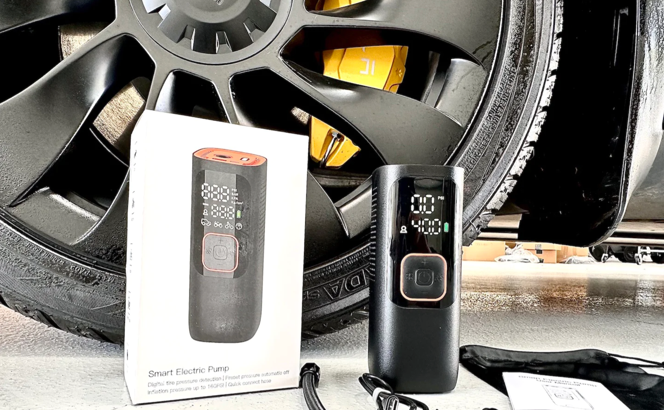 Tesla-portable-tire-inflator
