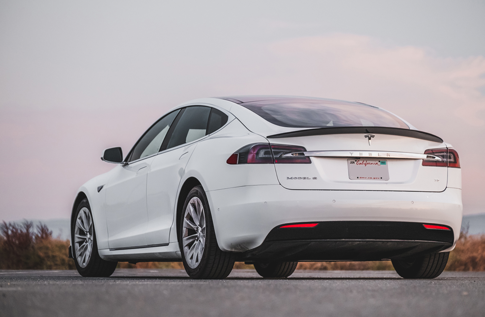 Tesla Model S Carbon Fiber High Performance Rear Spoiler