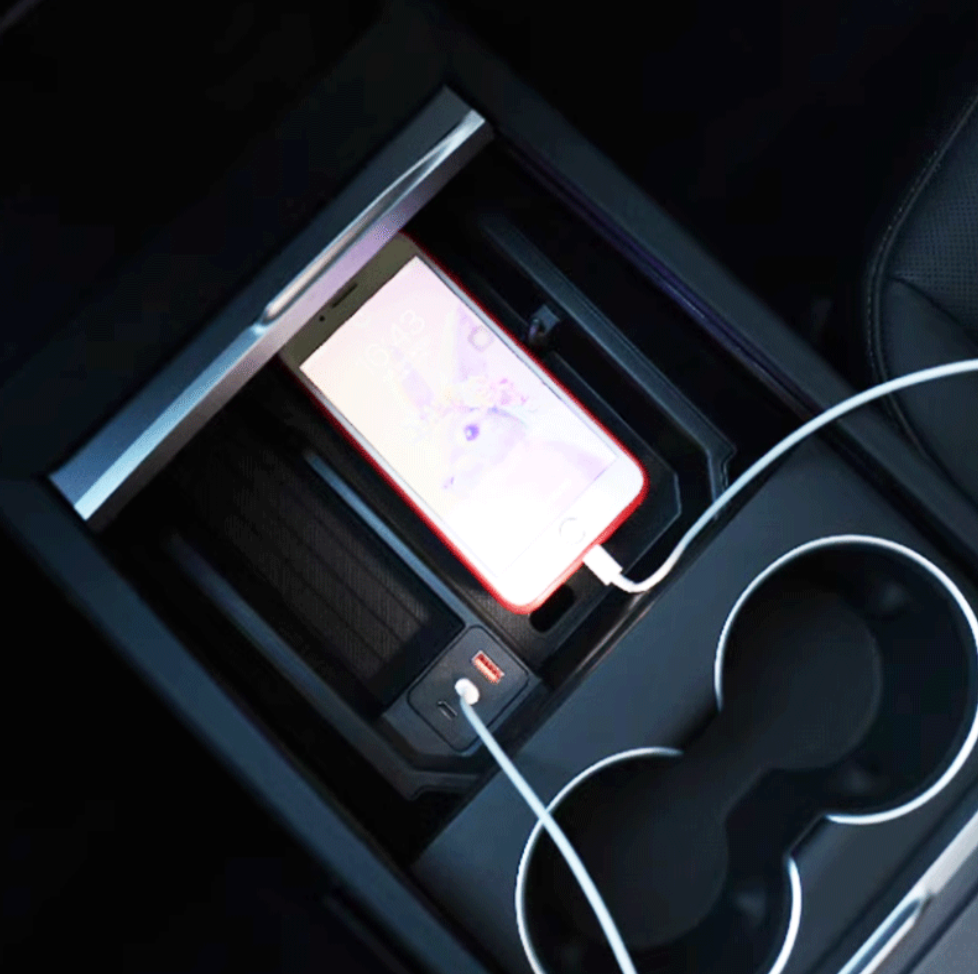 Tesla Model 3 Highland Center Console Tray With USB Charging Dock