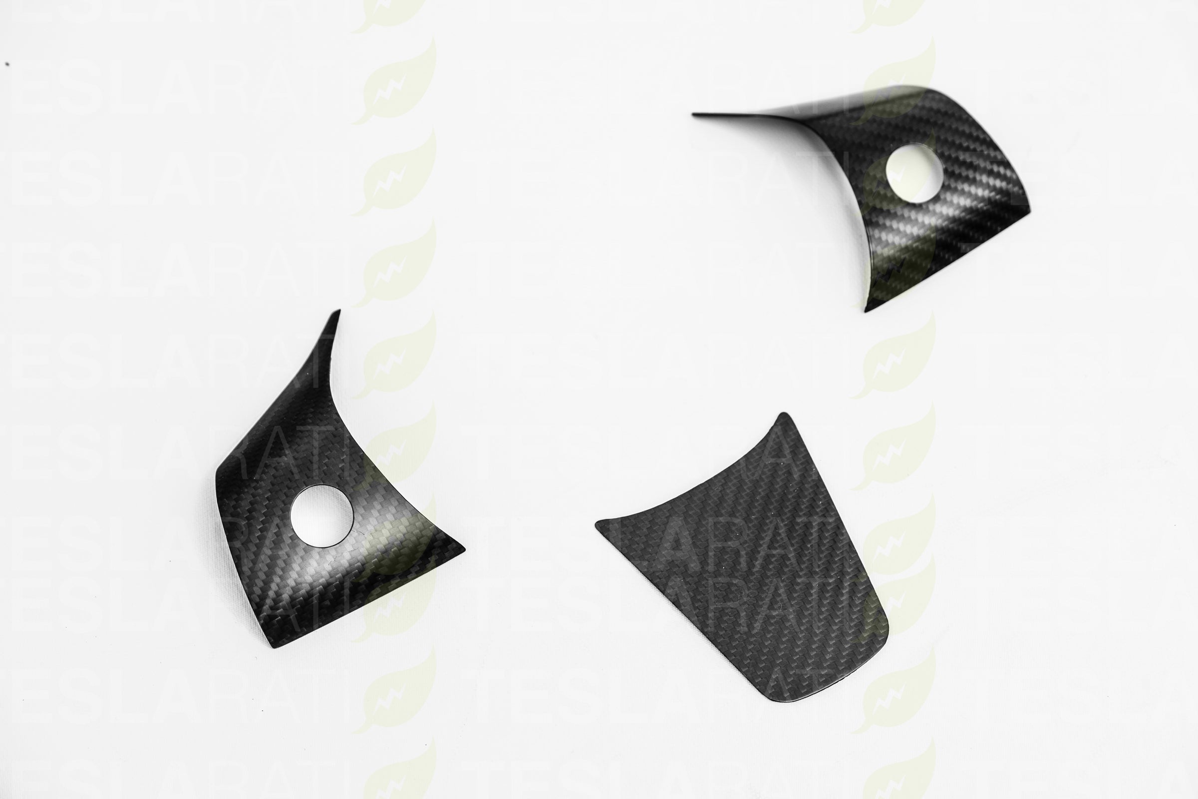 Tesla Model 3 Carbon Fiber Steering Wheel Button Covers