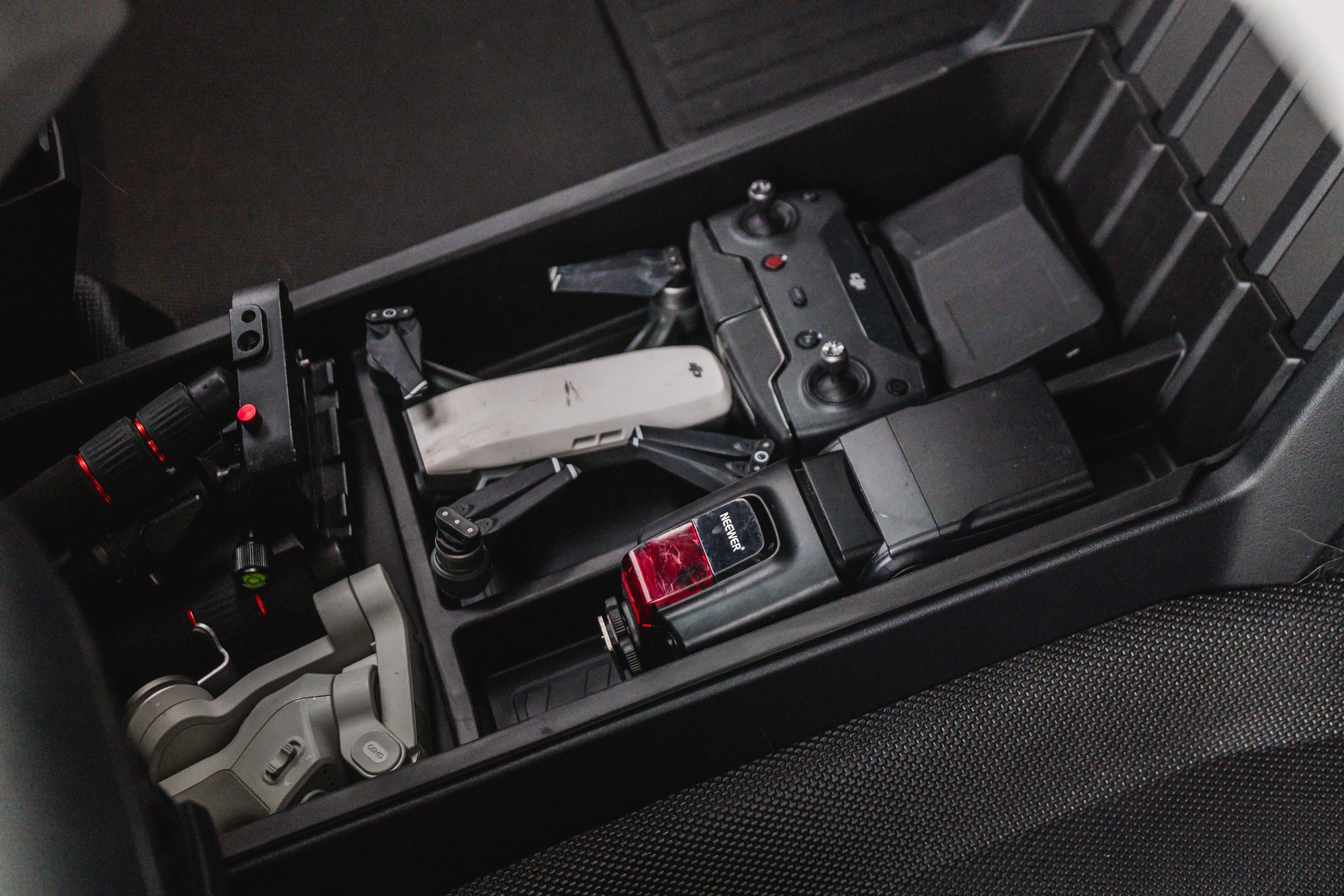 Tesla Cybertruck Center Console Floor Organizer