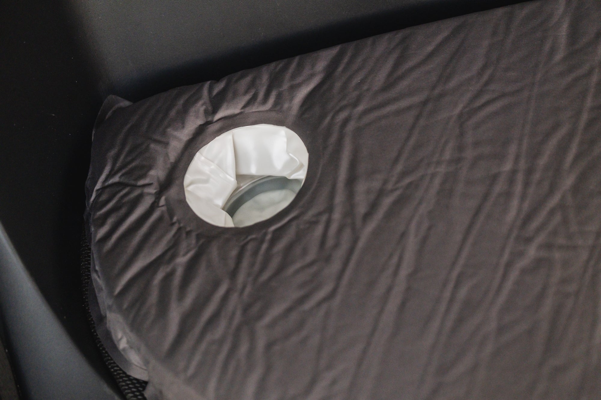 Tesla Cybertruck Frunk Seat Cushion (with Cup Holders)