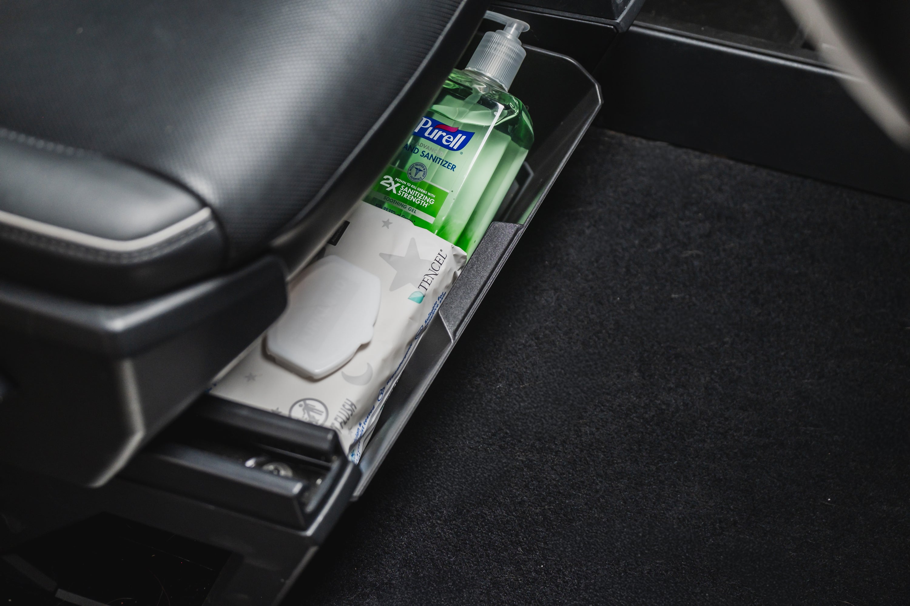 Tesla Cybertruck Front Under Seat Storage Bins