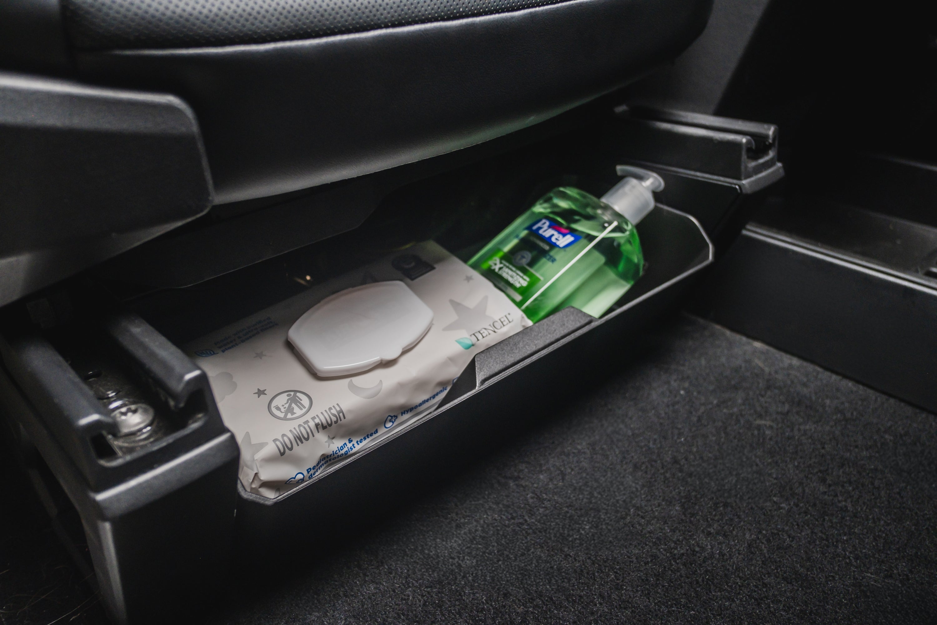 Tesla Cybertruck Front Under Seat Storage Bins