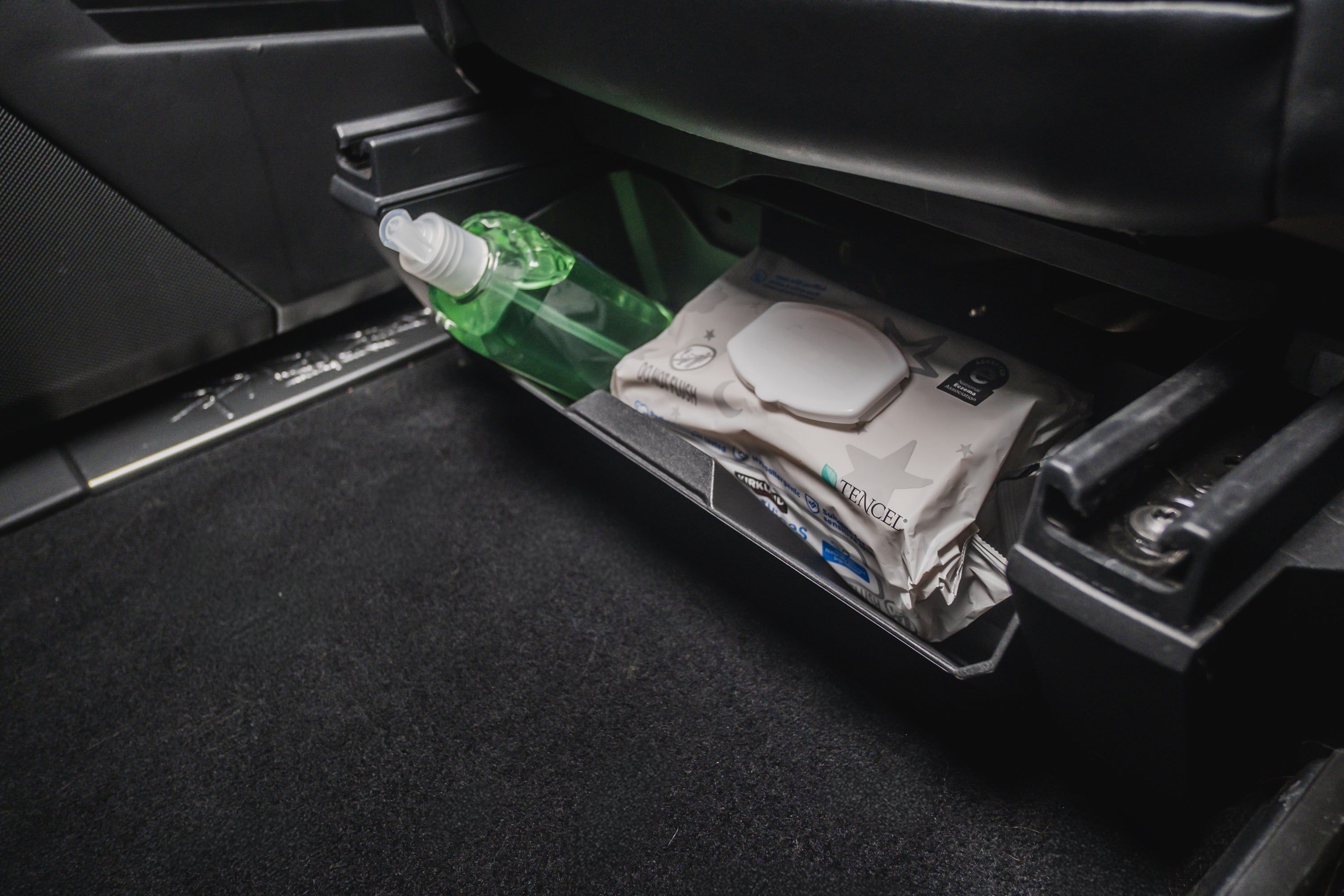 Tesla Cybertruck Front Under Seat Storage Bins