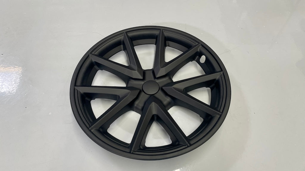 Tesla Model 3 Black (18-in) Arachnid Style Wheel Cover Set