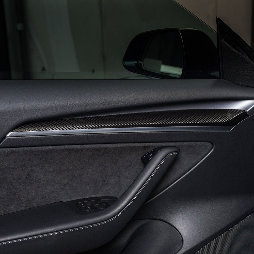 Tesla Model 3 & Y Door Panel Trim Vinyl Wrap