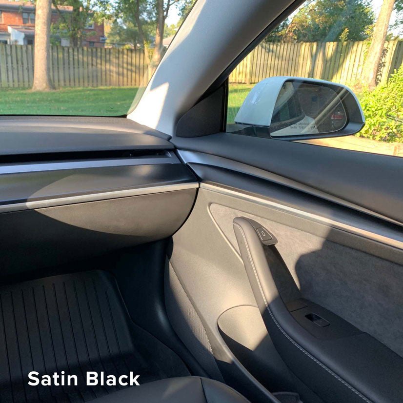 Tesla Model 3 & Y Door Panel Trim Vinyl Wrap