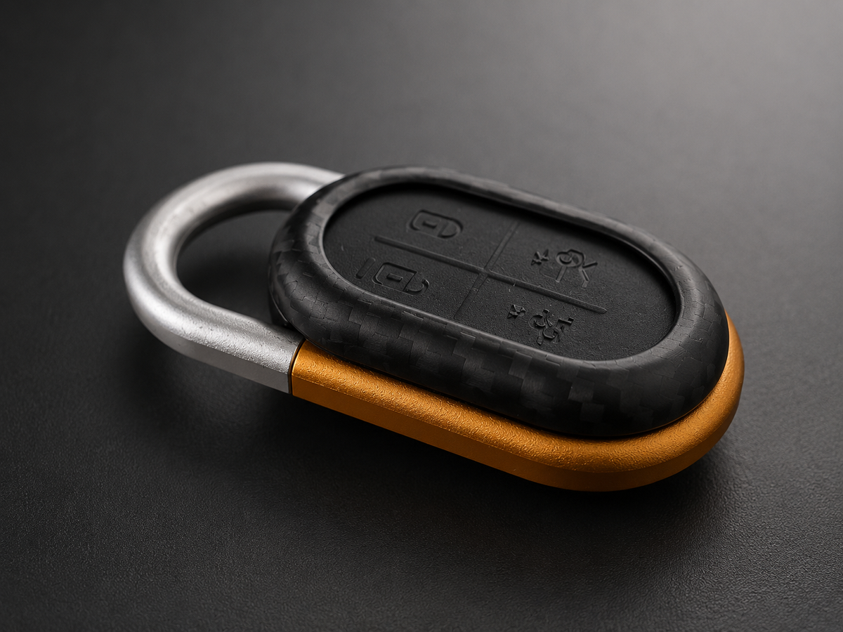 For Real Matte Carbon Fiber Key Fob Cover for Rivian R1T and R1S