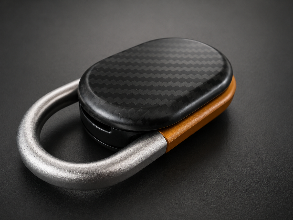 For Real Matte Carbon Fiber Key Fob Cover for Rivian R1T and R1S