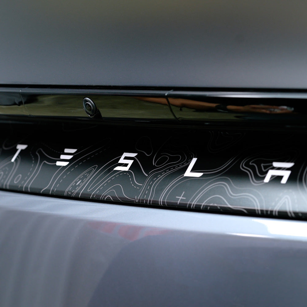 Tesla Model Y Juniper Liftgate Reflective Panel Wrap