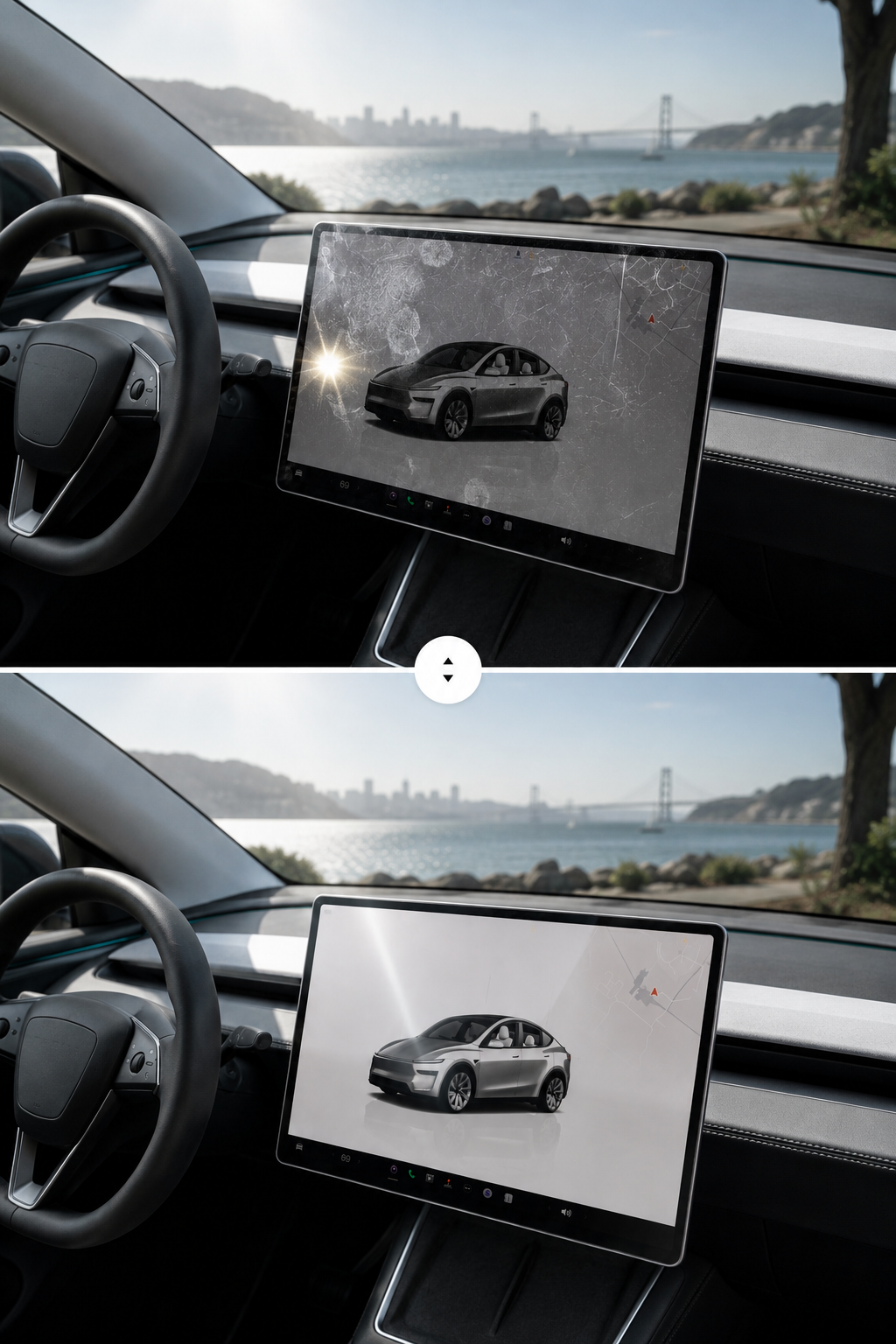 Tesla Model Y Tempered Glass (9H) Anti-Scratch Screen Protector