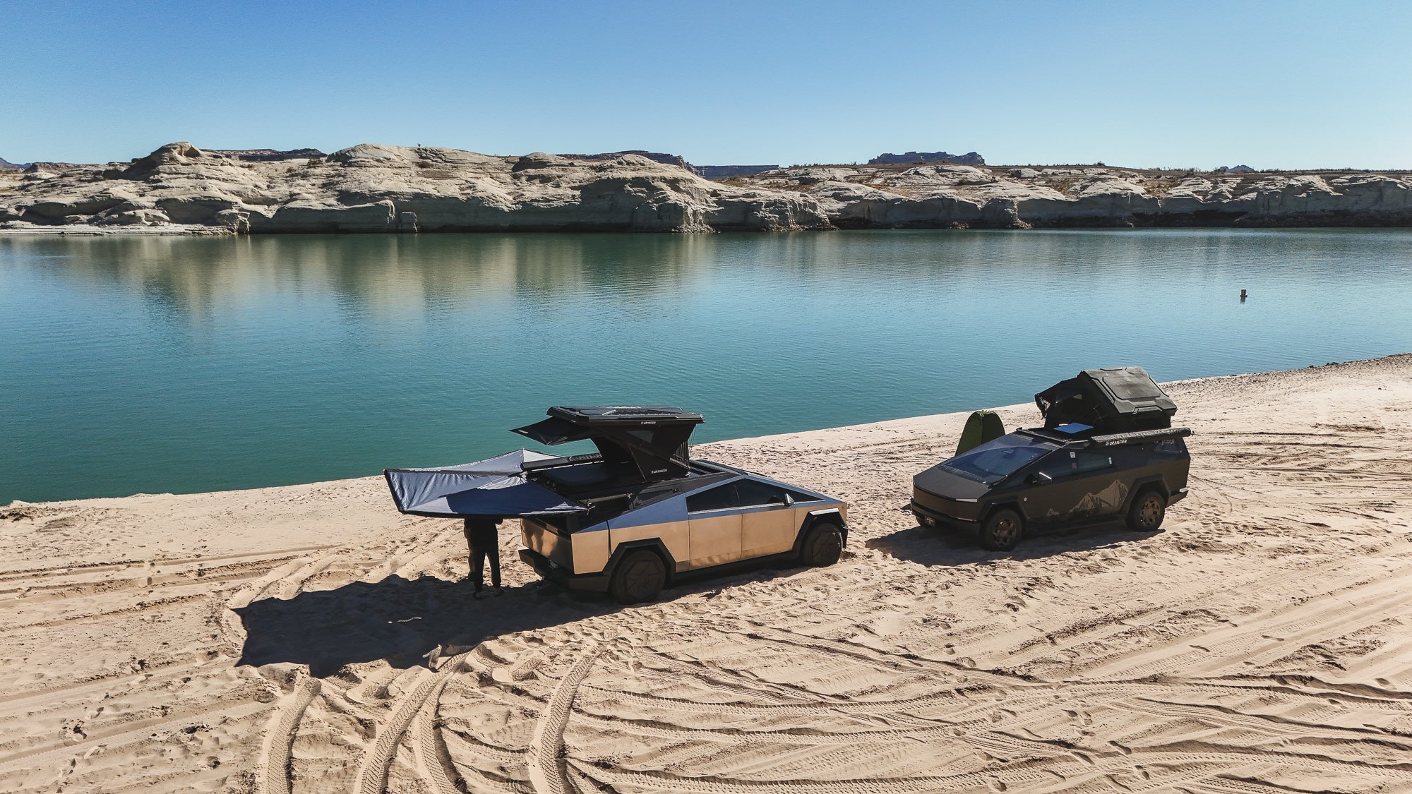 Tesla Cybertruck 270-Degree Free Standing Awning for Camping