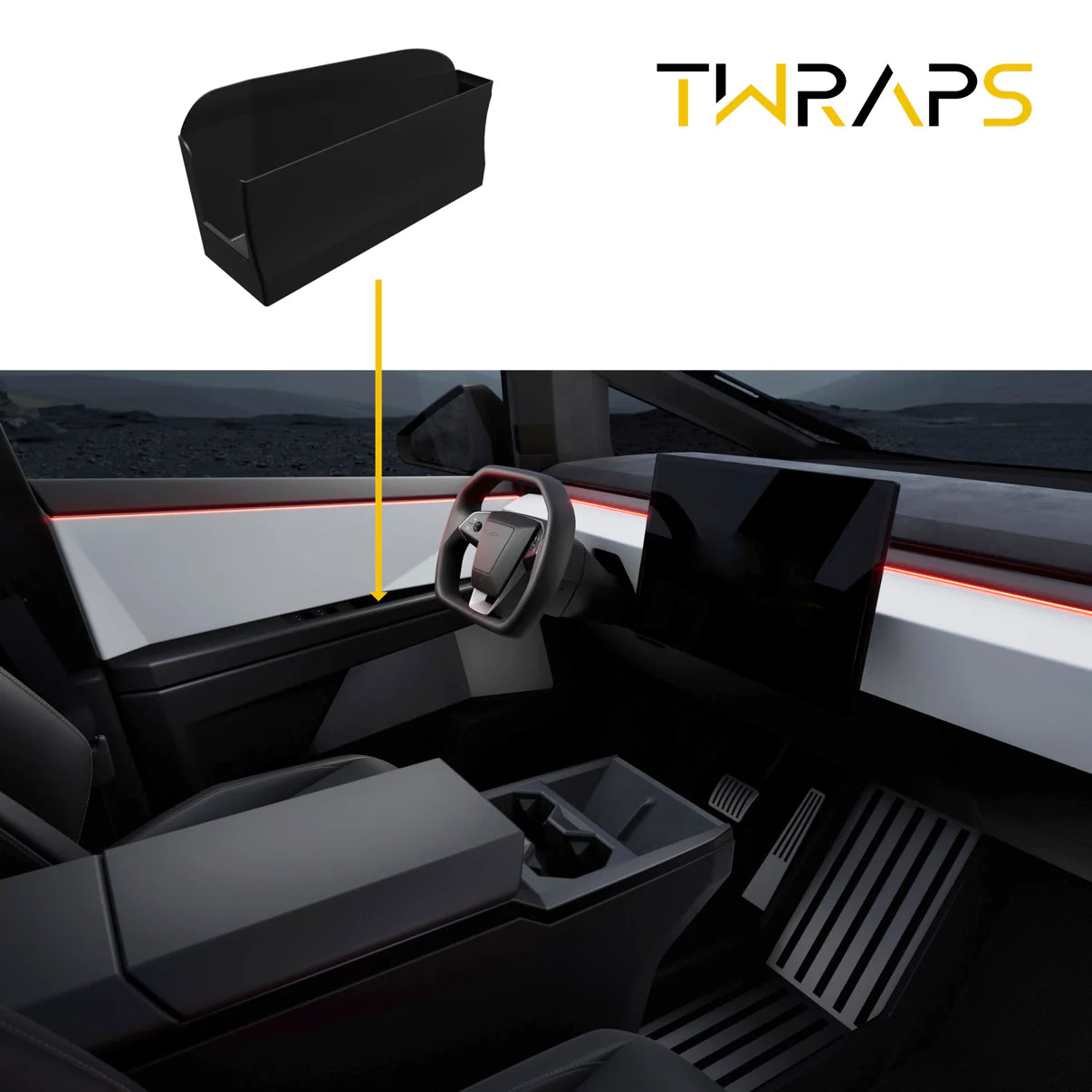 Tesla Cybertruck Door Storage Tray