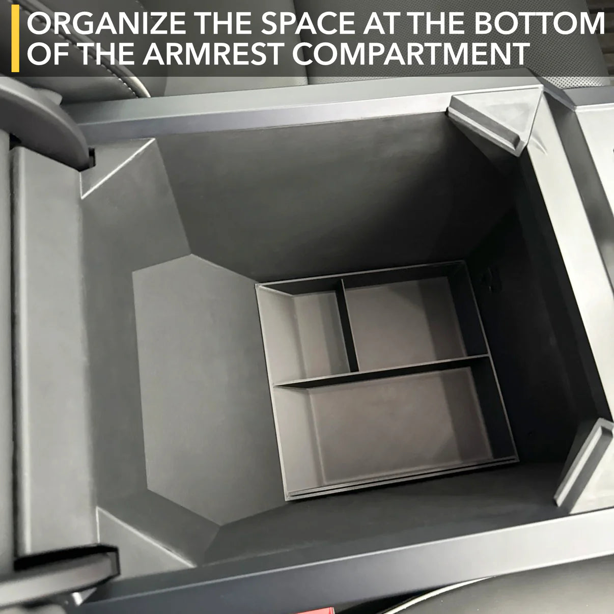 Tesla Cybertruck Lower Armrest Organizer