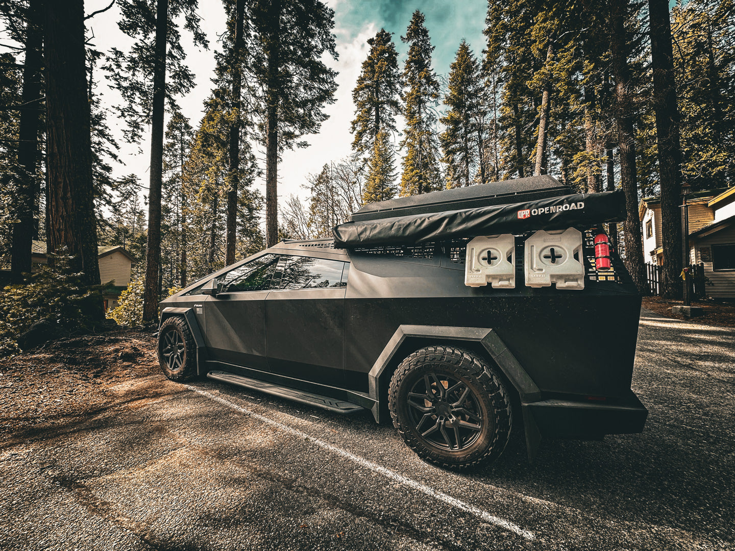 cyber truck tent Tesla Cybertruck Complete Bed Rack System