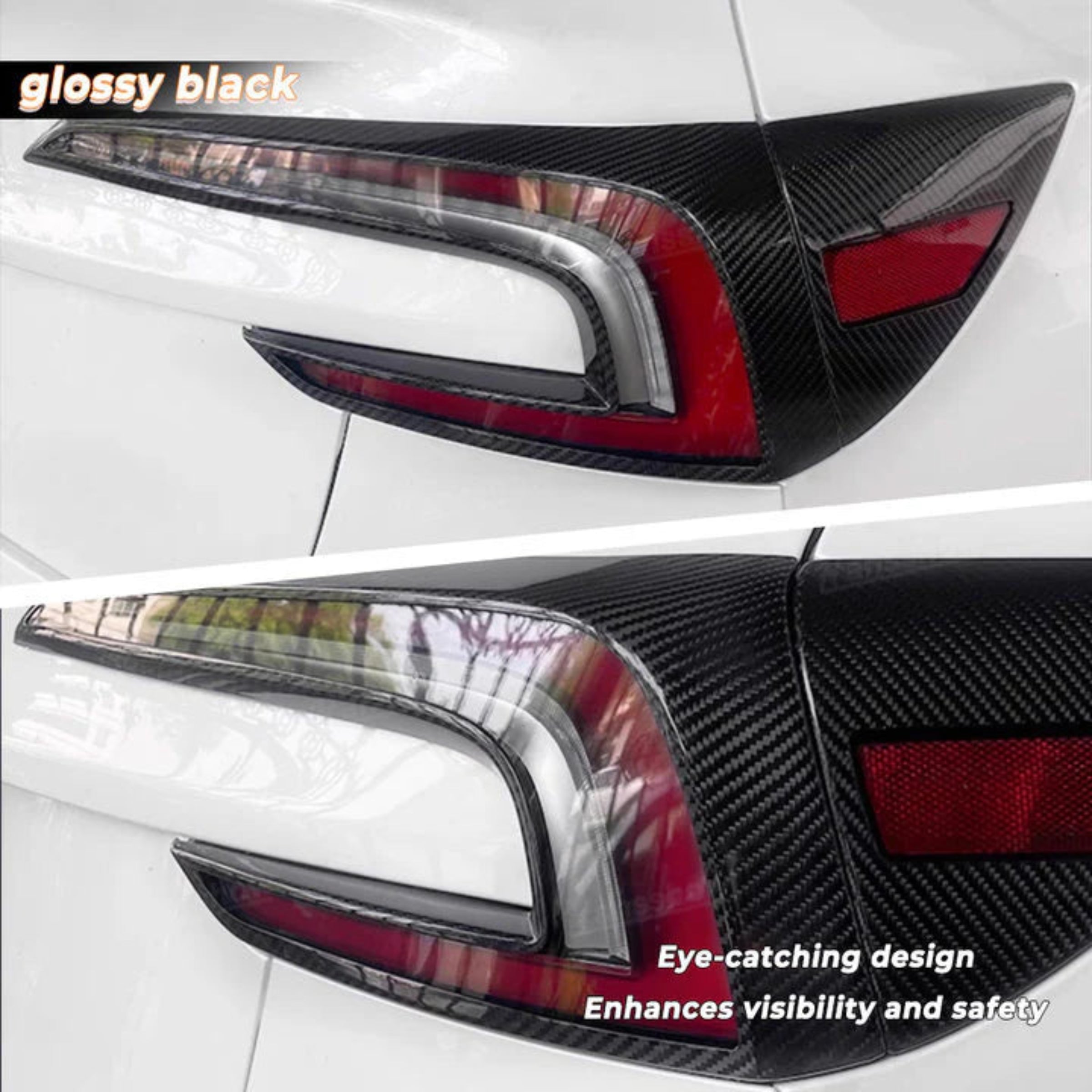 Tesla Model 3 Highland Dry Carbon Tail Light Bezel