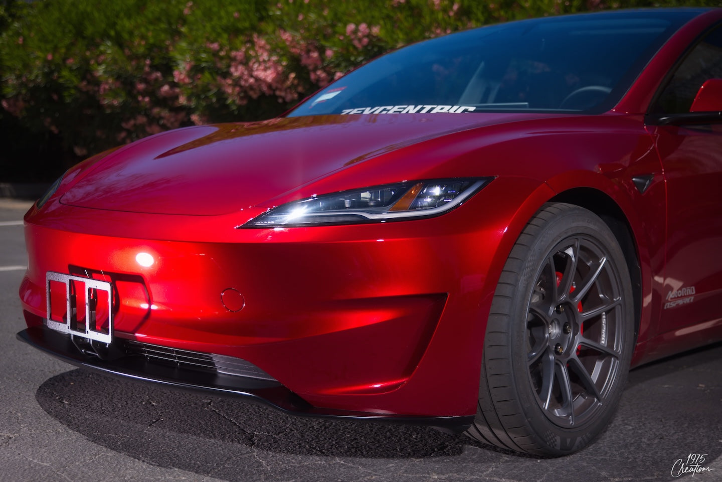 Tesla Model 3 Front License Plate Mount - "Quick Bandit"