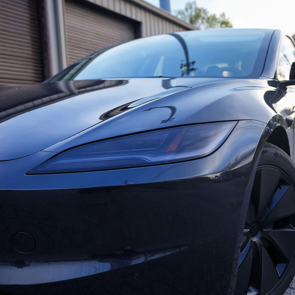 Tesla Model 3 PPF Tinted Headlight Protection