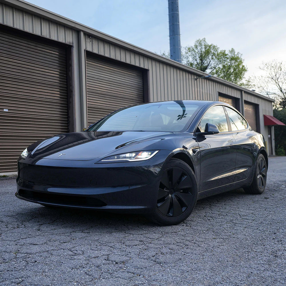 Tesla Model 3 PPF Tinted Headlight Protection