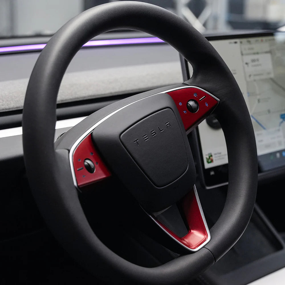 Tesla Model 3 Highland Refresh Steering Wheel Wrap