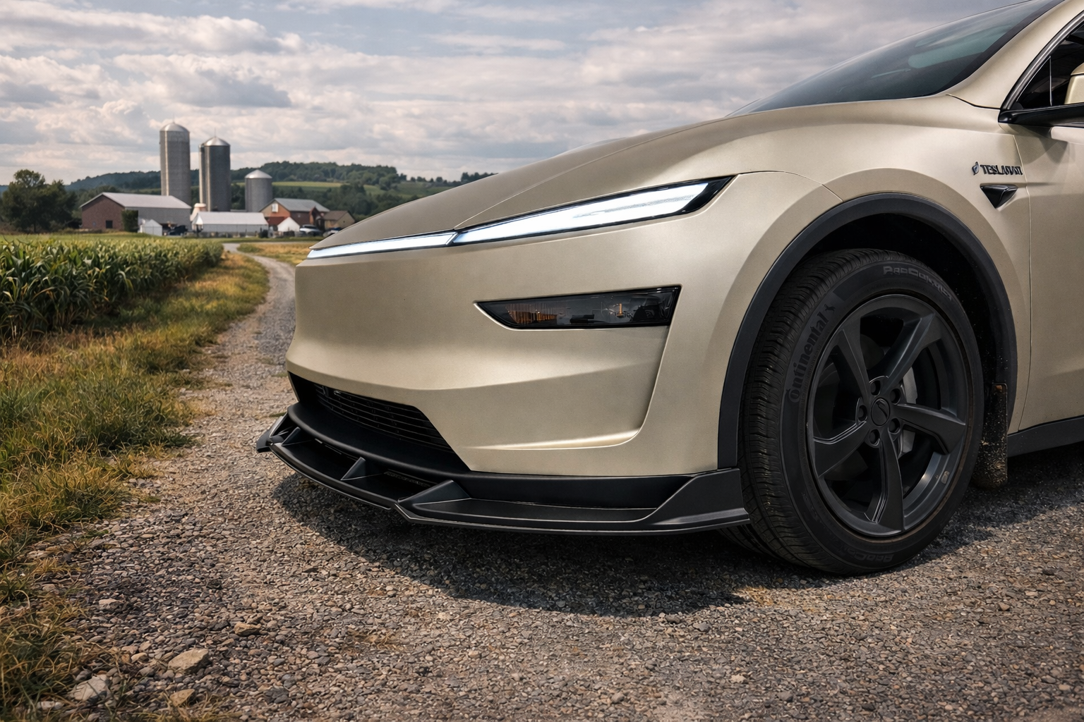 Tesla Model Y Front Bumper Lip Spoiler/Splitter