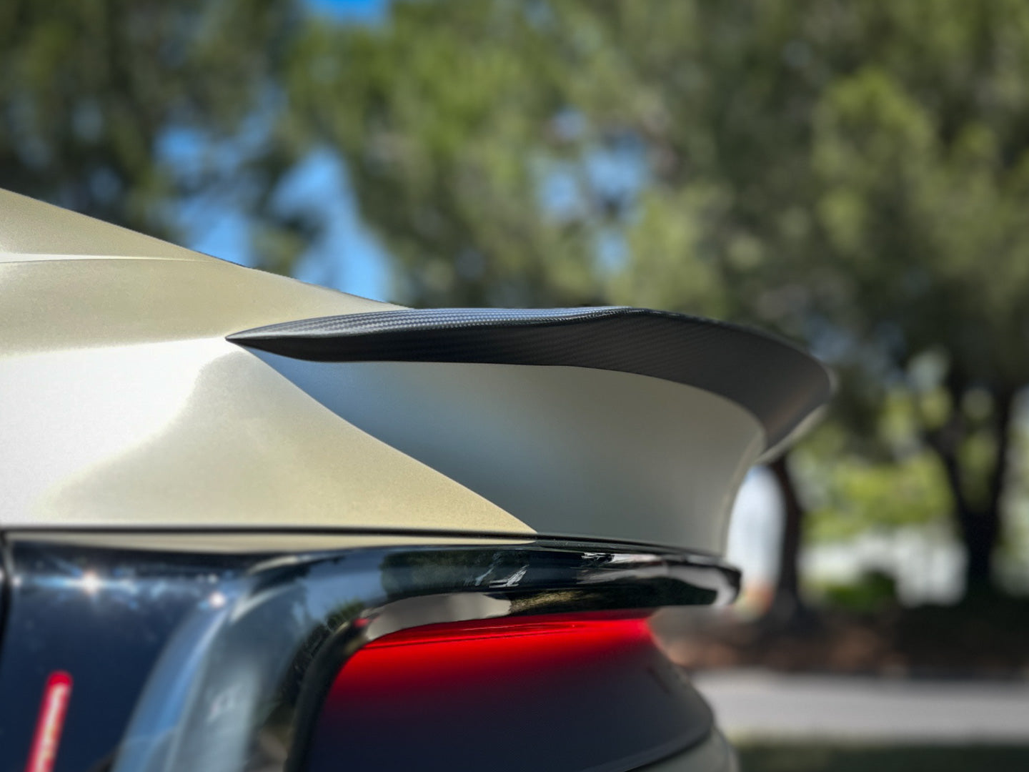 Tesla Model Y Genuine Carbon Fiber Performance Rear Spoiler