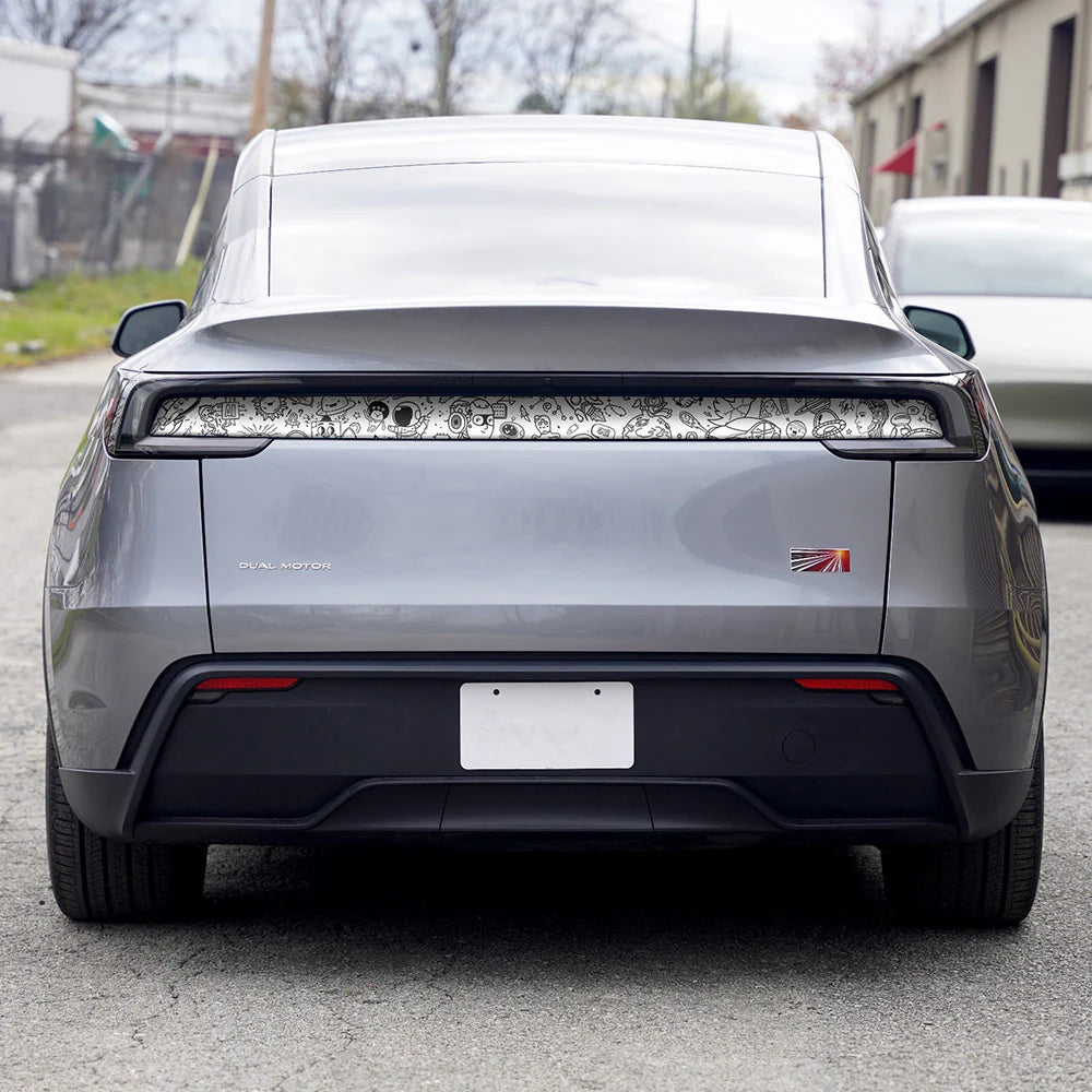 Tesla Model Y Juniper Liftgate Reflective Panel Wrap