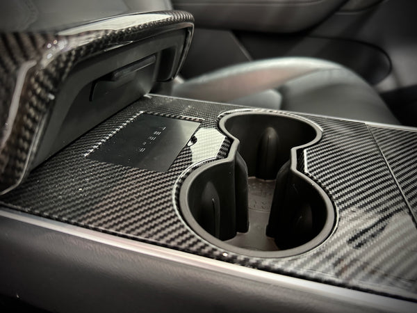 New Cup Drinking Bottle Holder Carbon Fiber Pattern for Car Center Console  Mount 