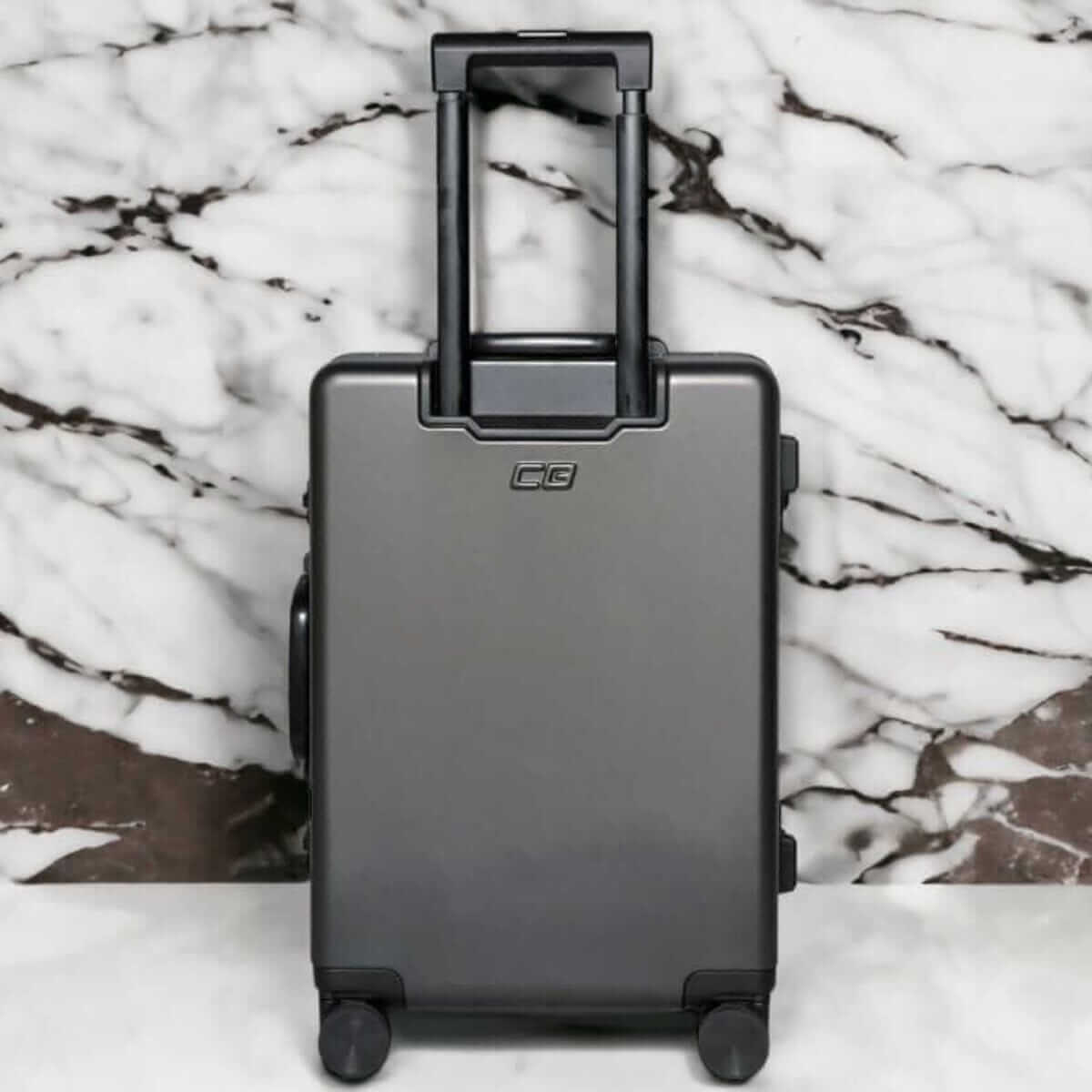 Tesla Cybertruck-inspired CyberLuggage Carry-on Suitcase (40L, USB port, TSA Lock)