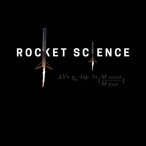 "Rocket Science" Womens Slim-Fit Premium Tee - Black