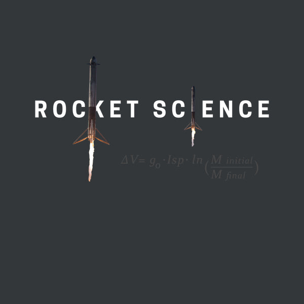 "Rocket Science" Womens Slim-Fit Premium Tee - Charcoal