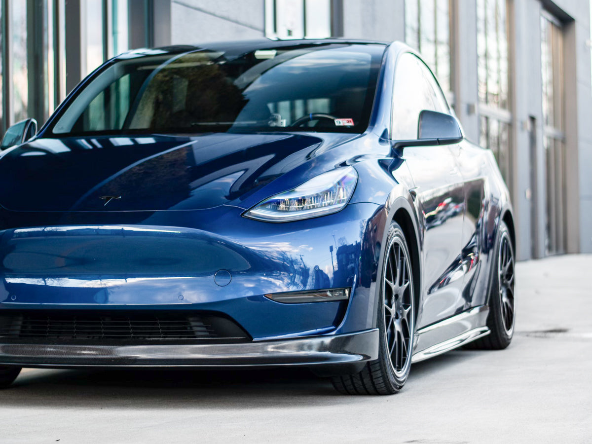 Tesla Model Y Carbon Fiber Front Spoiler
