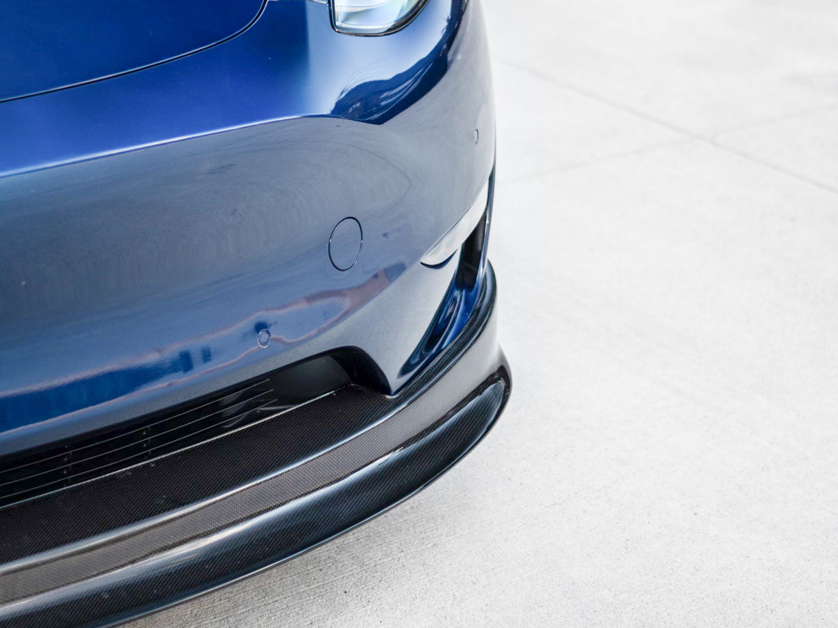 Tesla Model Y Carbon Fiber Front Spoiler
