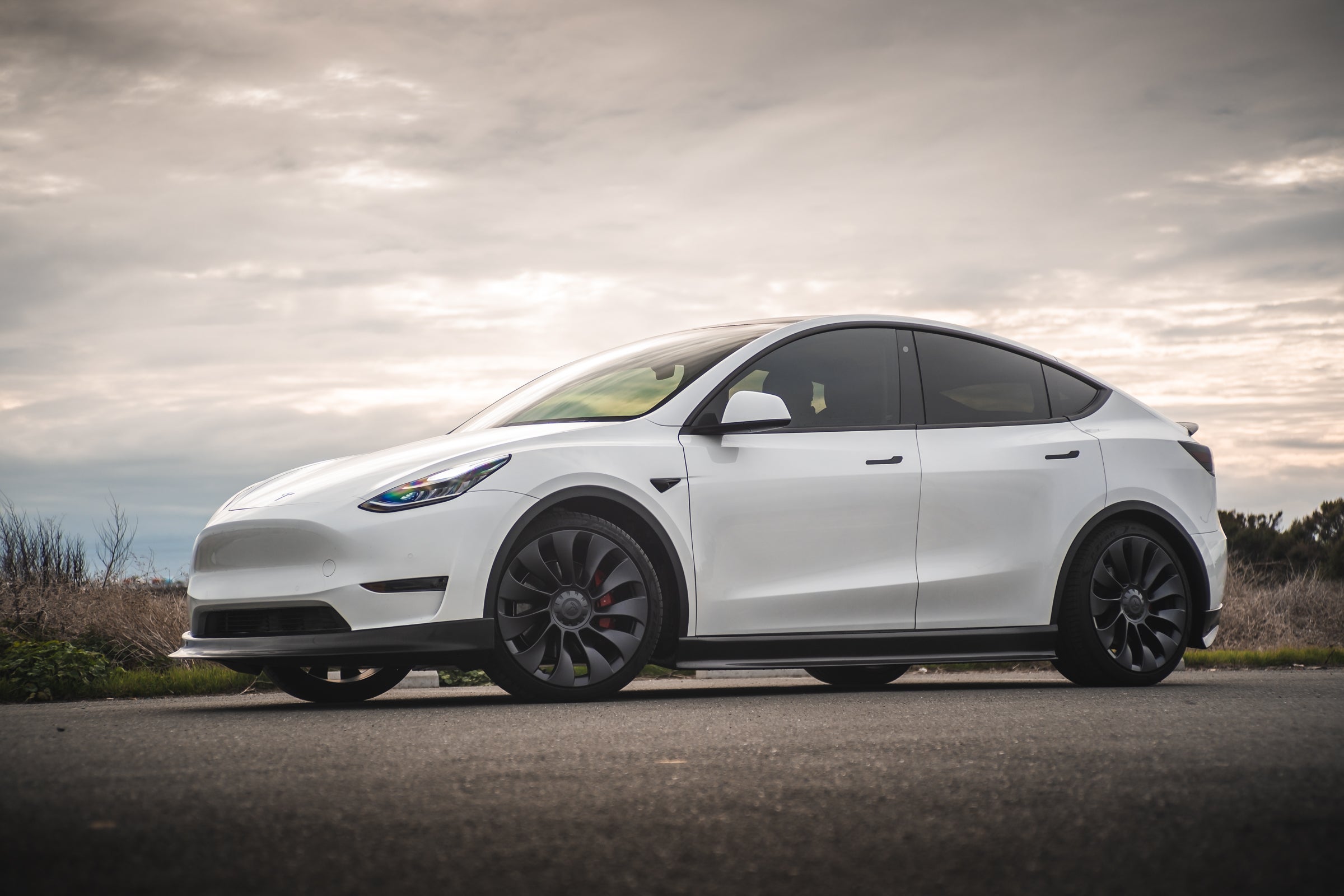 Tesla Model Y Carbon Fiber Side Skirts