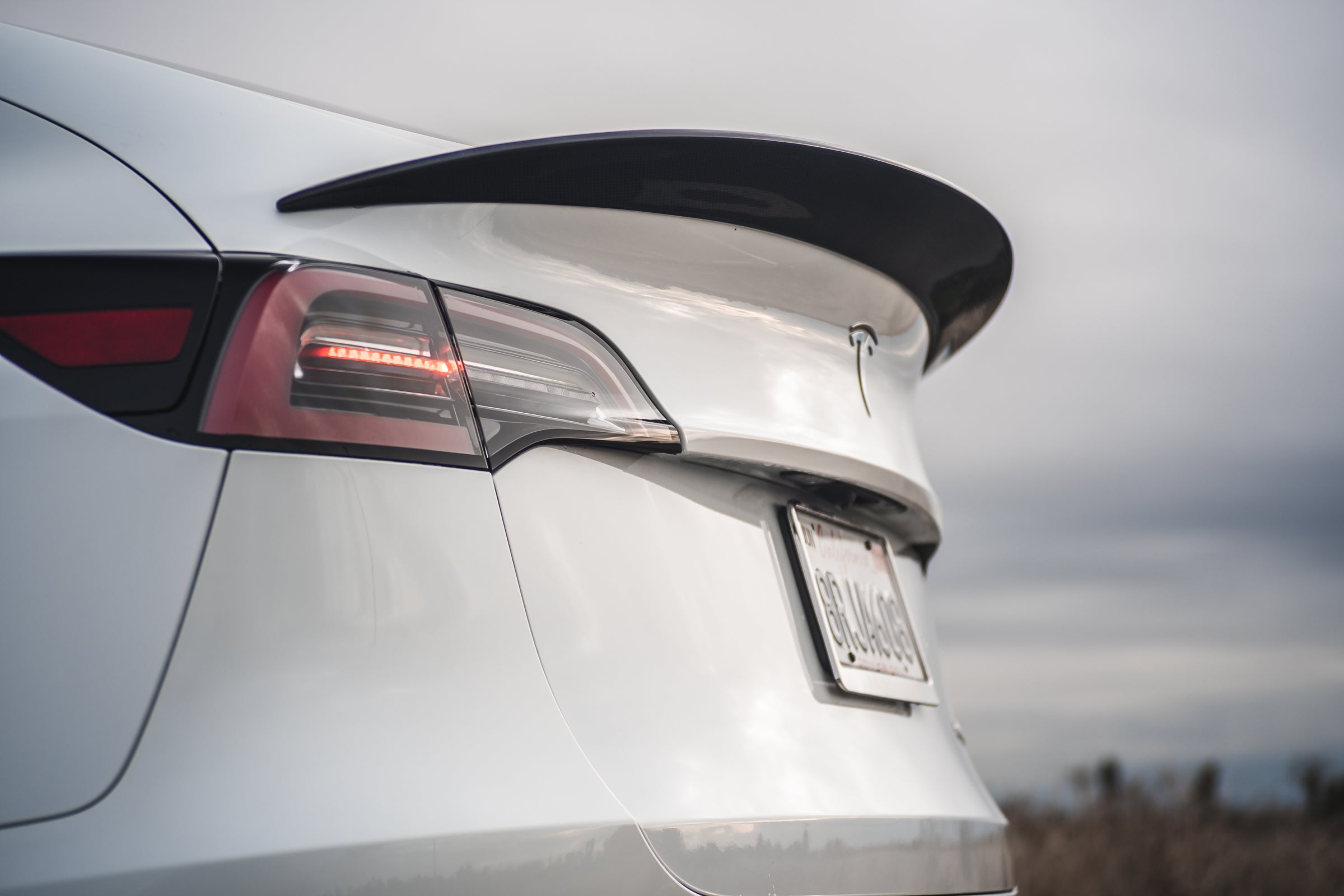 Tesla Model Y Carbon Fiber Performance Rear Spoiler