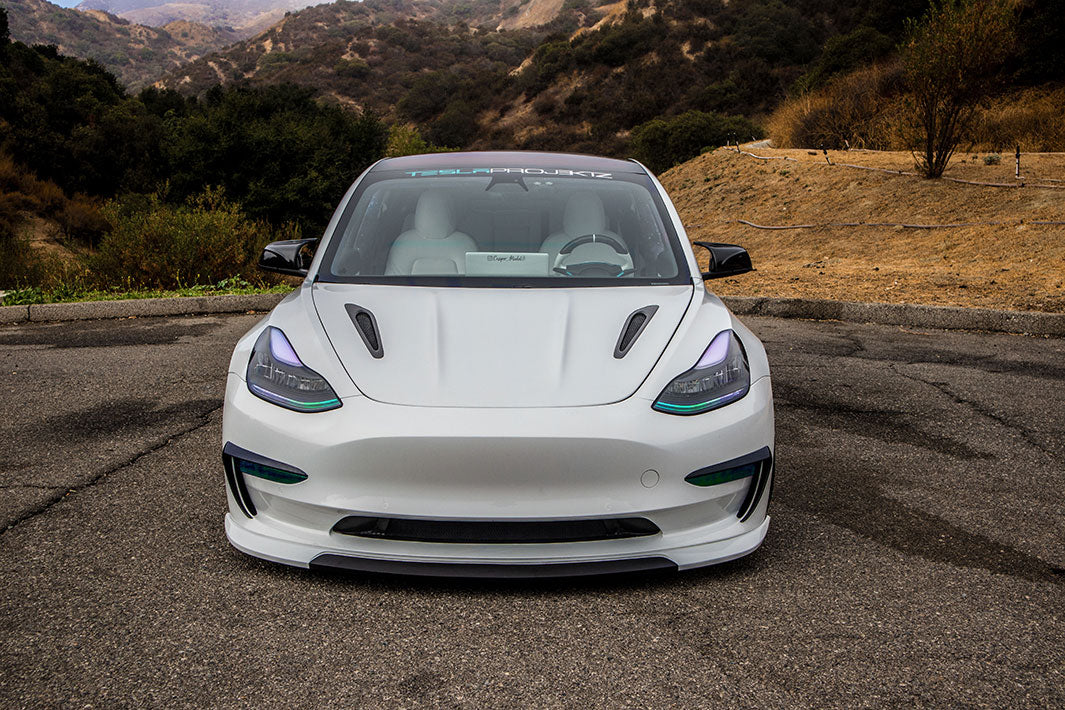 Tesla Model 3 Carbon Fiber Mirror Caps (GT Style)