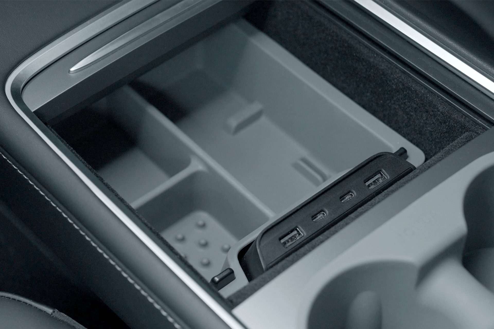 Tesla Model Y Center Console (Gen 2.0) Tray Organizer for USB Hub