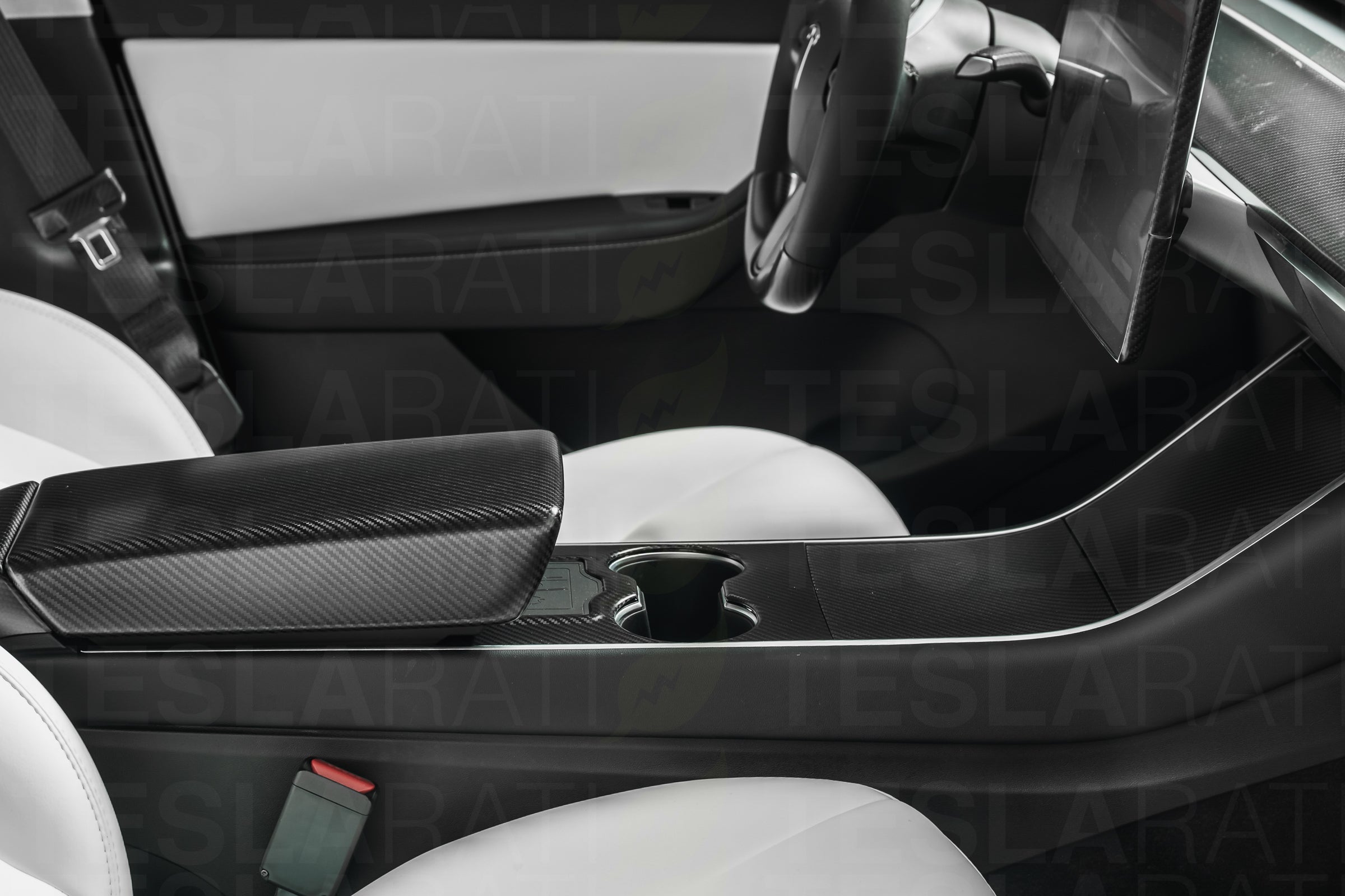 Tesla Model Y Premium Real Carbon Fiber Full Interior Bundle