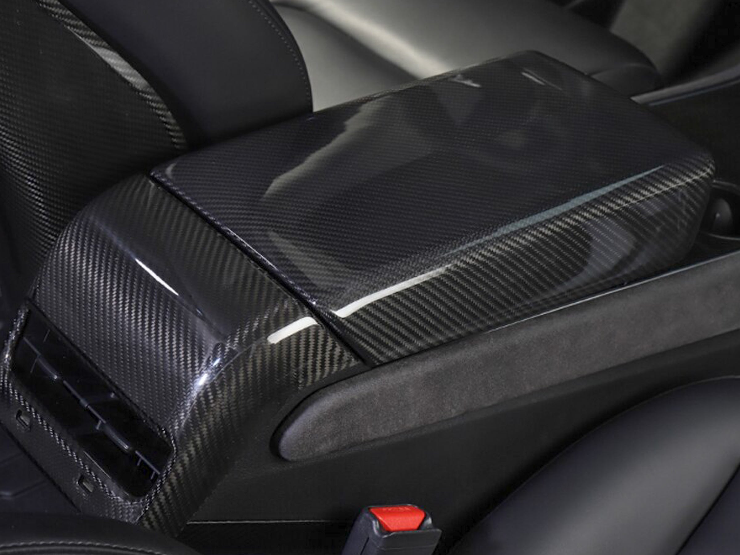 Tesla Model 3 Genuine Carbon Fiber Armrest Cover
