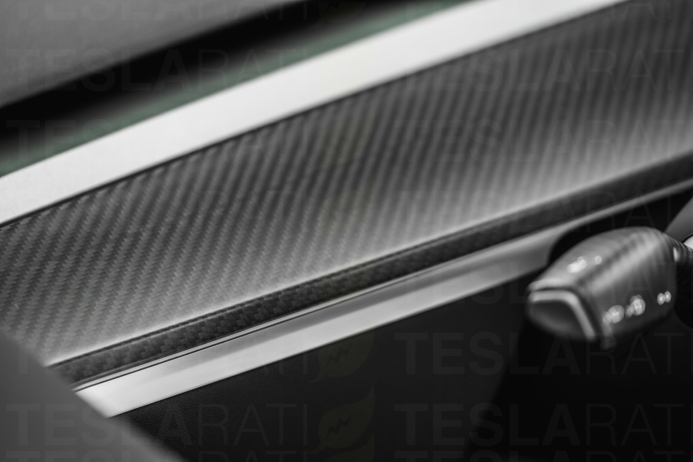 Tesla Model Y Genuine Carbon Fiber Dashboard Cover (Single Piece)