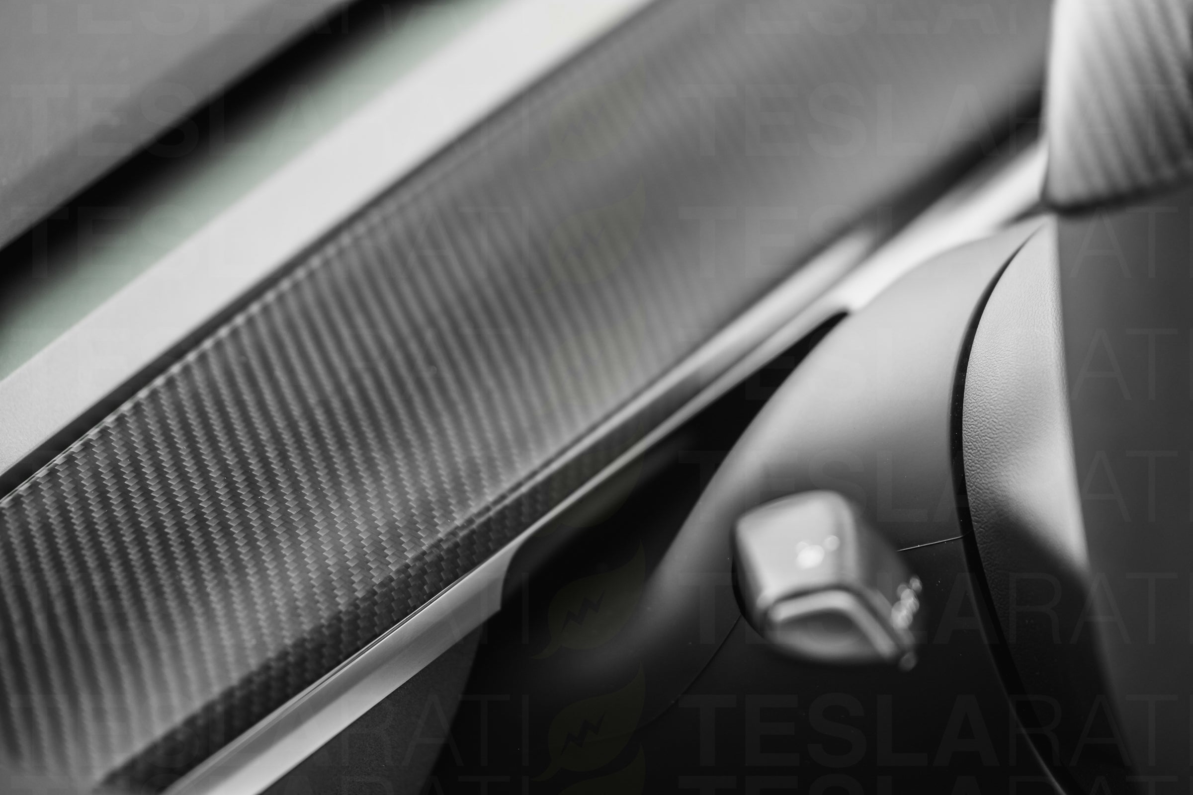 Tesla Model Y Genuine Carbon Fiber Dashboard Cover (Single Piece)