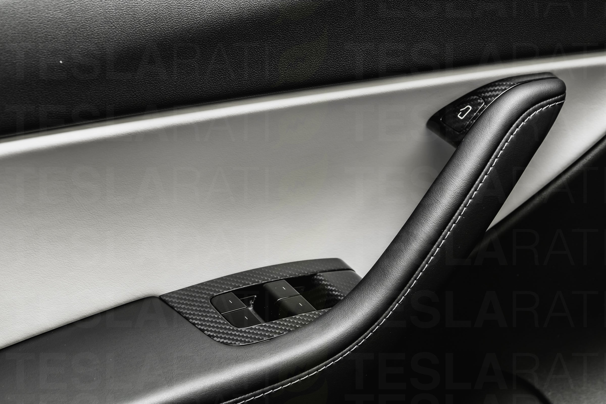 Tesla Model 3 Genuine Carbon Fiber Door/Window Switch Panel Covers