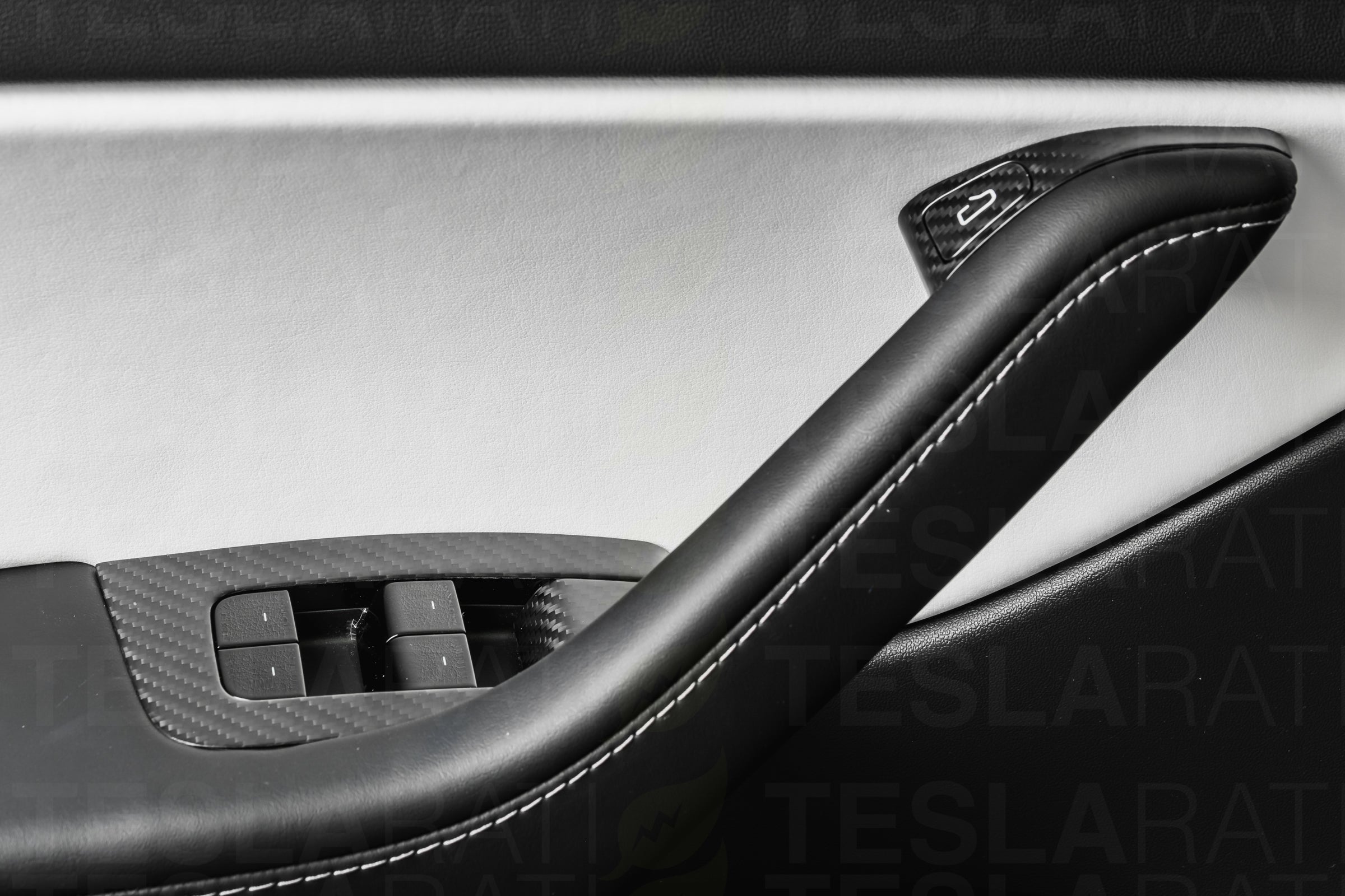 Tesla Model 3 Genuine Carbon Fiber Door/Window Switch Panel Covers
