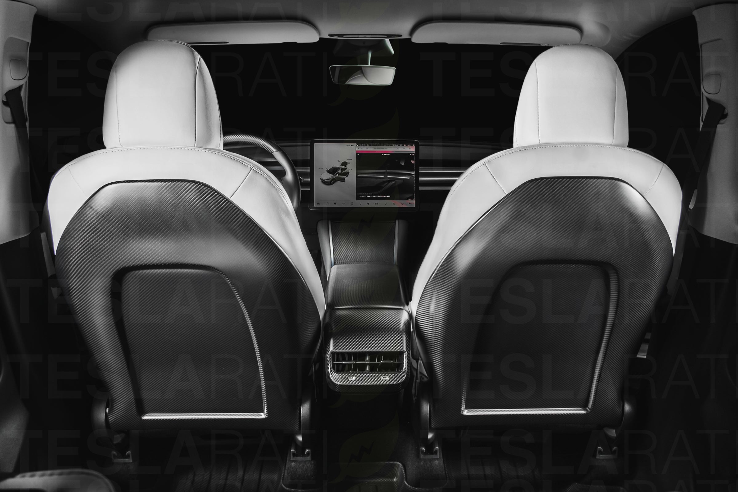 Tesla Model Y Premium Real Carbon Fiber Full Interior Bundle