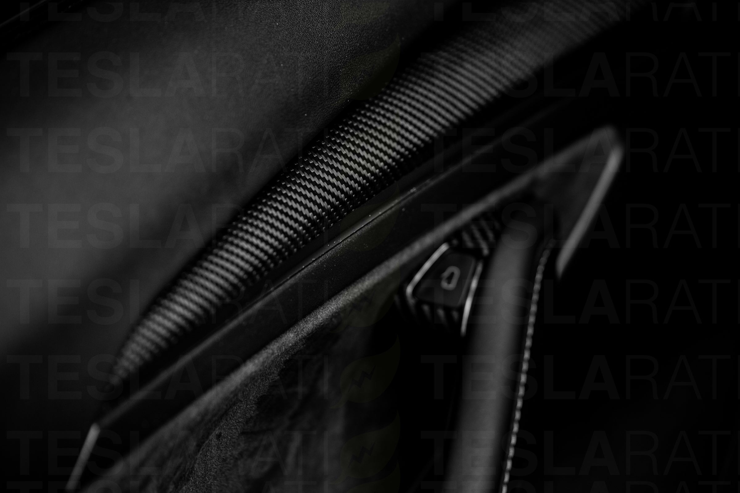 Tesla Model 3 Genuine Carbon Fiber Door Panel Trim