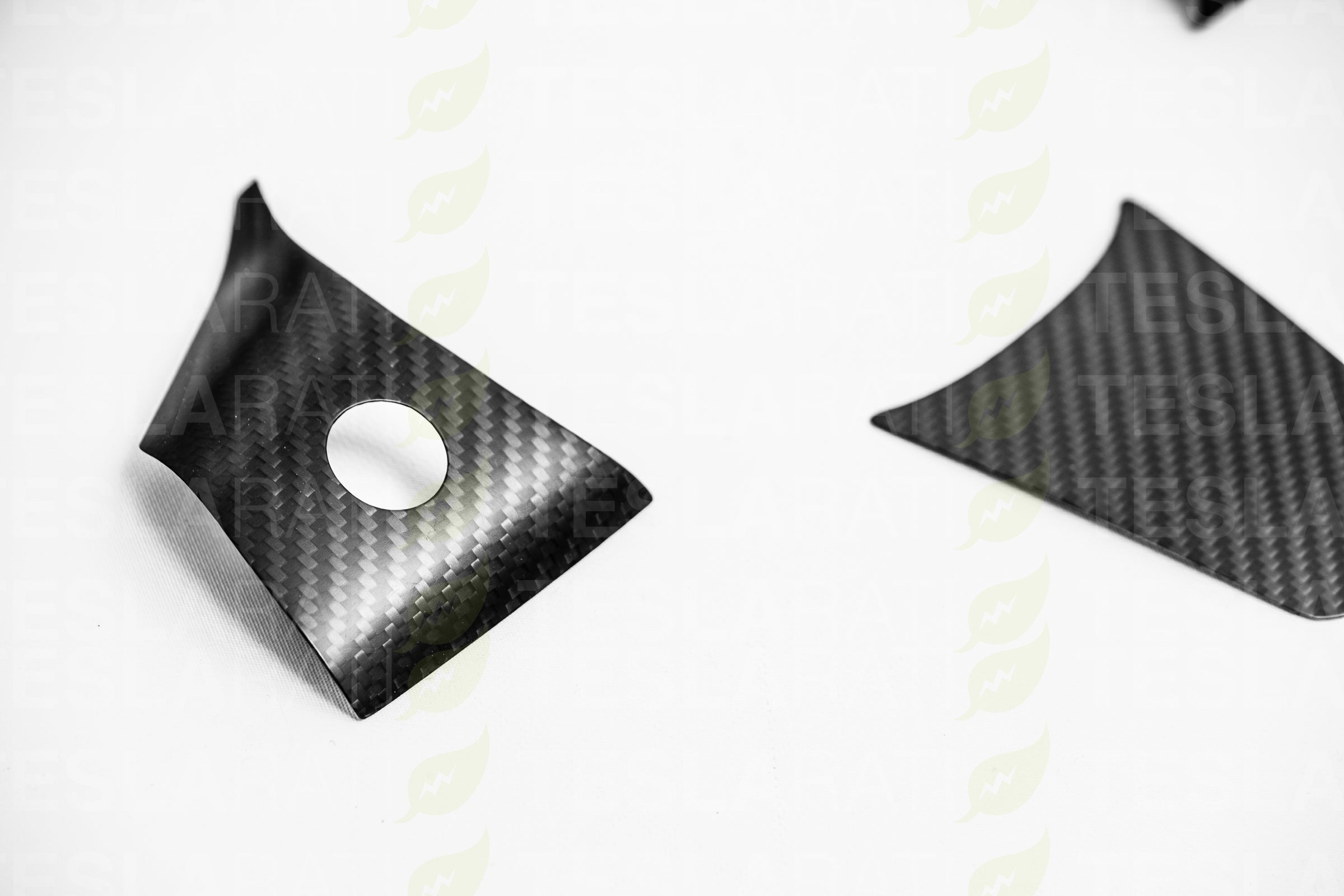 Tesla Model Y Carbon Fiber Steering Wheel Accents