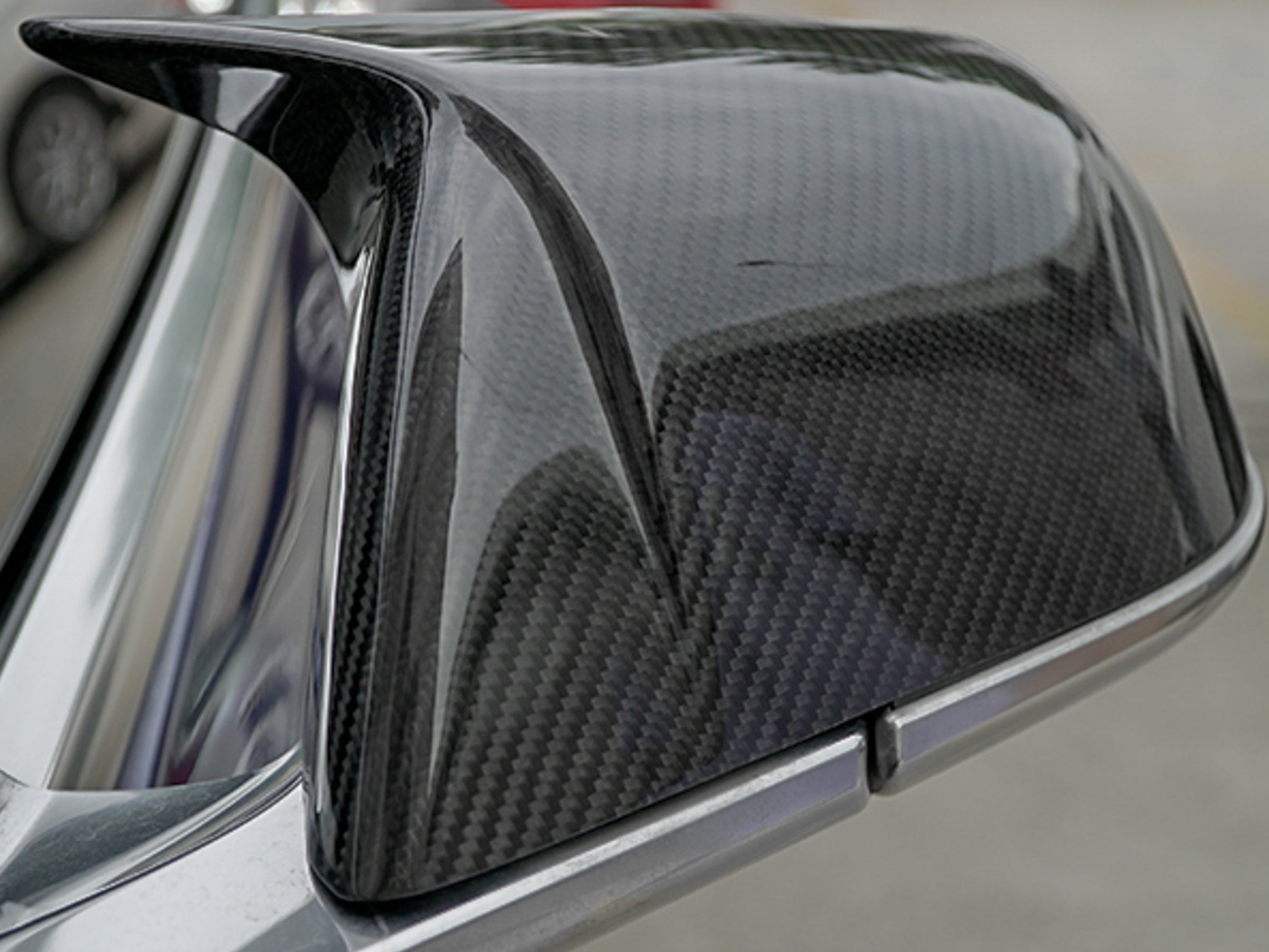 Tesla Model 3 Carbon Fiber Mirror Caps (GT Style)