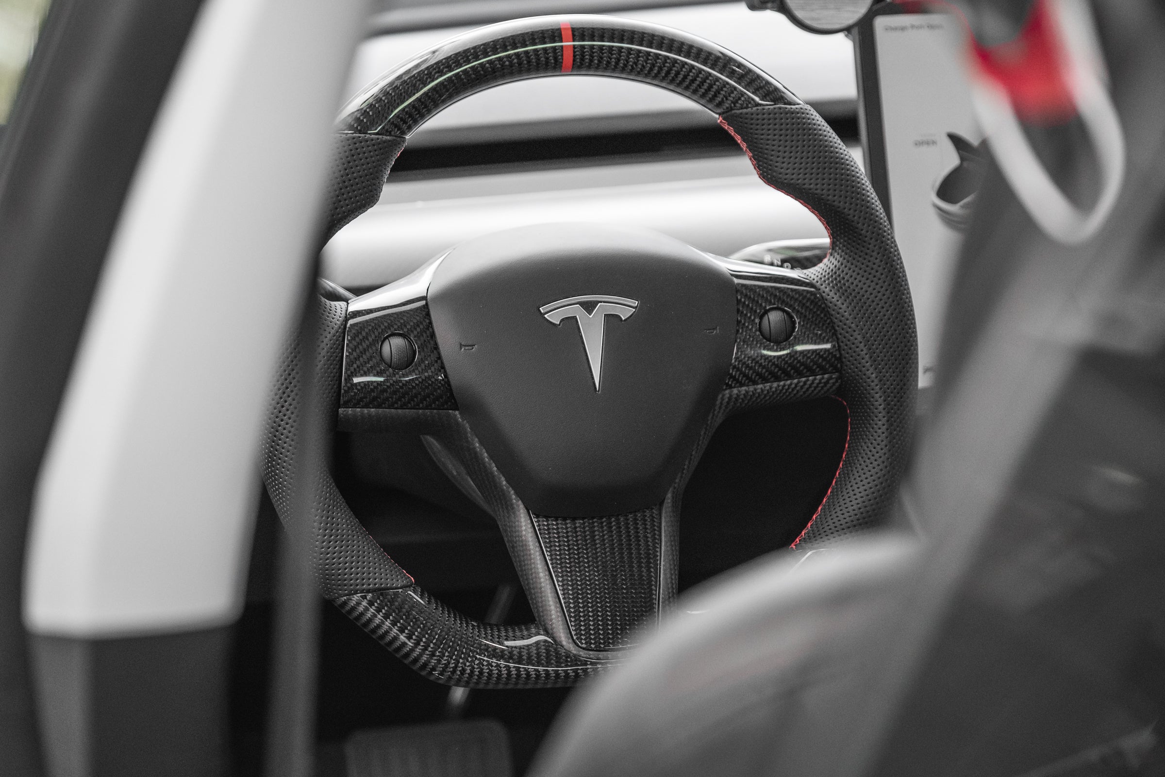 Tesla Model 3 & Y Genuine Carbon Fiber Steering Wheel