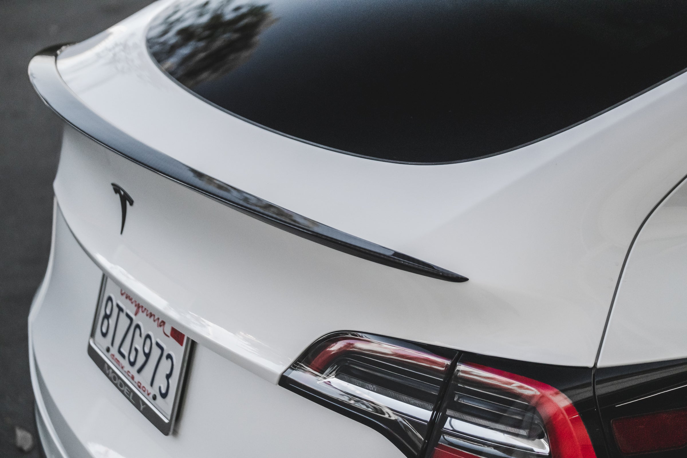 Tesla Model Y Genuine Carbon Fiber Performance Rear Spoiler